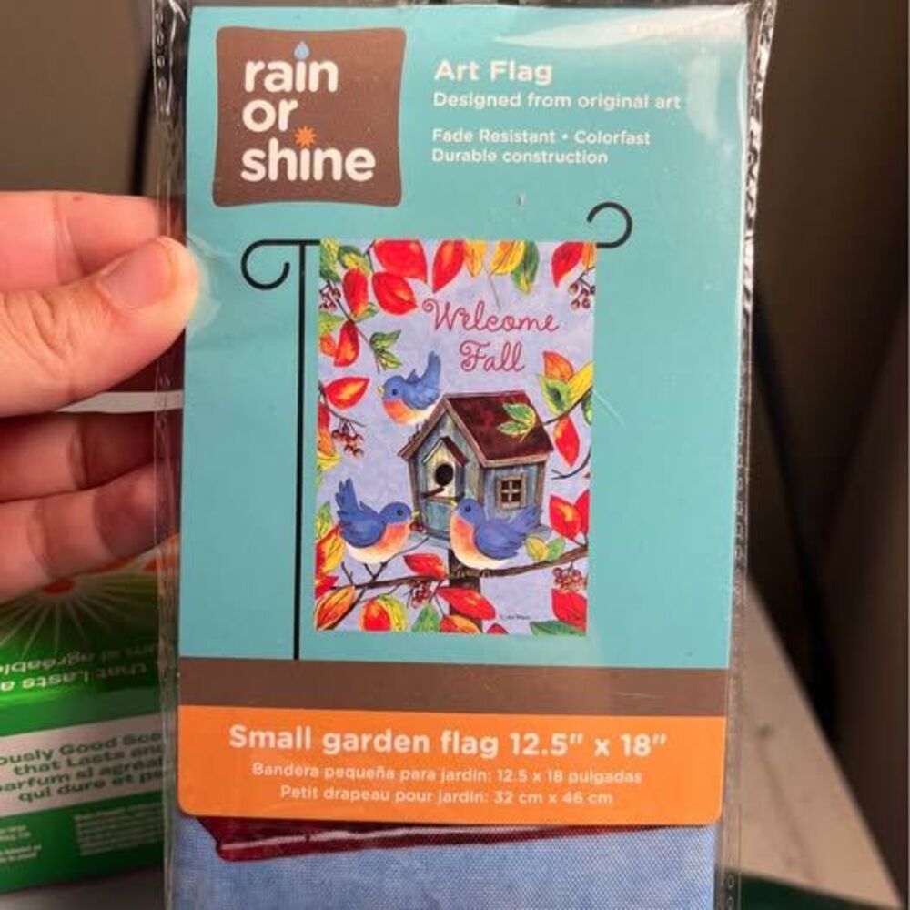 Welcome Fall Garden Art Flag 12.5” x 18” NEW